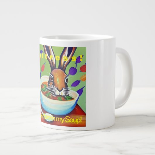 午前中のユーモアのカップ！ ジャンボコーヒーマグカップ (正面右)