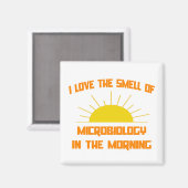 午前中の微生物学のにおい マグネット (正面/裏面)