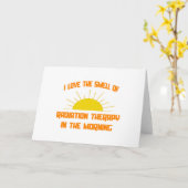 午前中の放射線セラピーの匂い カード (黄色い花)