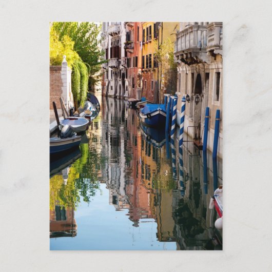 午前中の運河 ポストカード (正面)