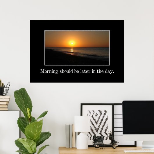 午前中は日遅れ[XL] ポスター (ホームオフィス)