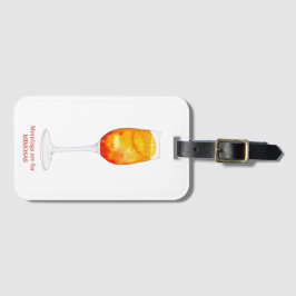 午前中はMimosas荷物タグ用 ラゲッジタグ