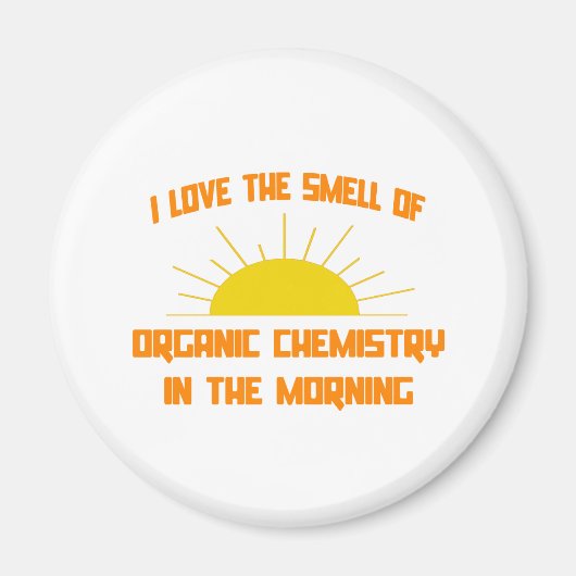 午前中オーガニックの化学の匂い マグネット (正面)