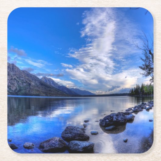 午前中ジェニー スクエアペーパーコースター (正面)