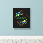 午前中前向きの確認 キャンバスプリント (インサイチュ (ウッドフロア))