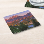 午前中眺め スクエアペーパーコースター (アングル)