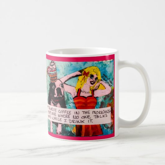 午前中私のお気に入りのなコーヒーを襲って下さい コーヒーマグカップ (右)