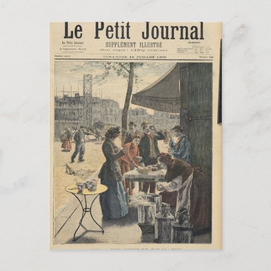 午前6時にパリ ポストカード (正面)