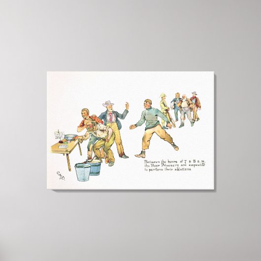 午前7時から午前8時までの間 キャンバスプリント (正面)