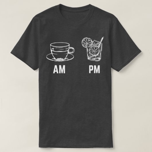 午前pmカクテル1 tシャツ (デザイン正面)