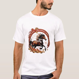 午年の炎、干支のギフト Tシャツ