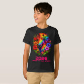 午年の馬の年 中国の暦2 Tシャツ (正面フル)