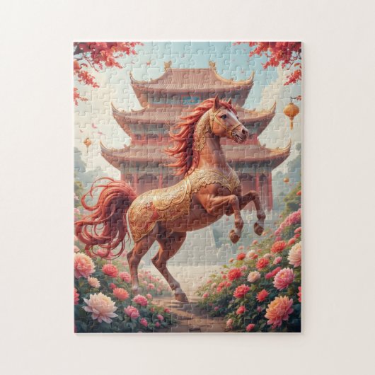 午年の馬 ジグソーパズル (縦)