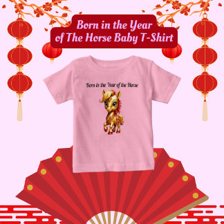 午年ベビーTシャツ ベビーTシャツ