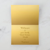 午年中中国のの絵画挨拶状 シーズンカード (内部)