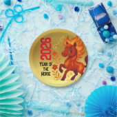 午年 旧正月 慶祝 ペーパープレート (パーティー)