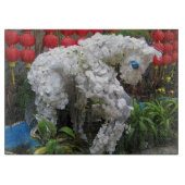 午年 | 春節馬 ...花中国の乾草 カッティングボード (正面)