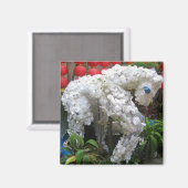 午年 | 春節馬 ...花中国の乾草 マグネット (正面/裏面)