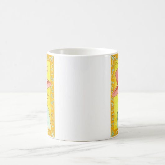 午後のお茶の女性 コーヒーマグカップ (中央)