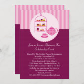 午後のお茶の招待状 招待状 (正面/裏面)