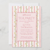 午後のお茶パーティー大千年の赤ちゃんシャワー 招待状 (正面)