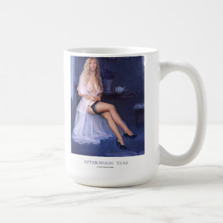 "午後のお茶"のピンナップの女の子のコーヒー・マグ コーヒーマグカップ