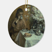 午後のお茶 セラミックオーナメント (左)