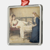 午後のお茶 メタルオーナメント (左)