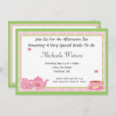 午後のお茶 招待状 (正面/裏面)