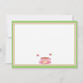 午後のお茶 招待状 (裏面)