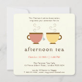 午後のお茶 招待状 (正面)