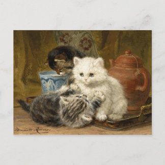 午後のお茶- Ronner-Knip ポストカード