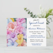 午後のガーデンパーティーイベント招待 招待状 (スタンド正面)