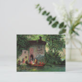 午後のコモ湖はがき ポストカード (スタンド正面)