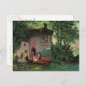 午後のコモ湖はがき ポストカード (正面/裏面)