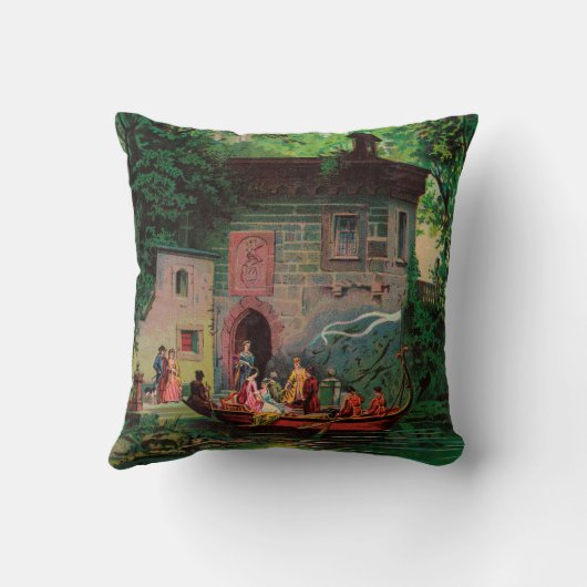 午後のコモ湖 クッション (裏面)