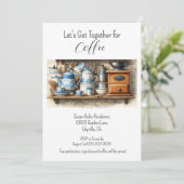 午後のコーヒーが集まる 招待状 (スタンド正面)