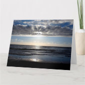 午後のビーチ カード (正面)