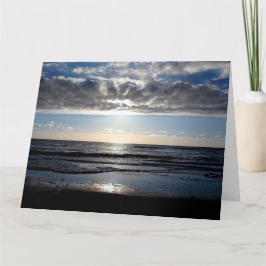 午後のビーチ カード (正面)