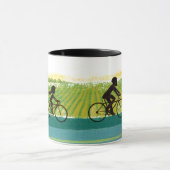 午後の乗り物 マグカップ (中央)