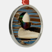 午後の太陽の男性のバッファヘッド メタルオーナメント (右)