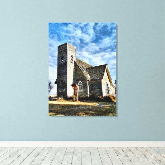 午後の影の長さのキャンバス印刷 キャンバスプリント (インサイチュ (ウッドフロア))