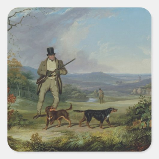 午後の撮影 スクエアシール (正面)