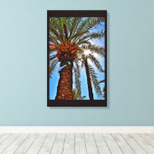 午後の日付ツリー キャンバスプリント (インサイチュ (ウッドフロア))