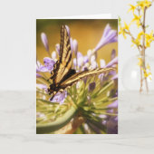 午後の歓喜の挨拶状 カード (黄色い花)