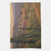 午後の歩行I キッチンタオル (縦)