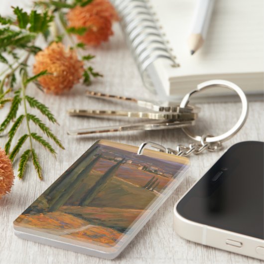 午後の歩行I キーホルダー (正面右)