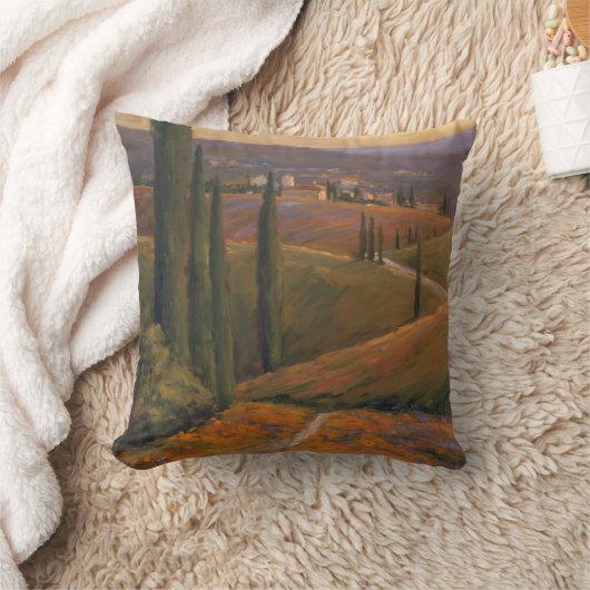 午後の歩行I クッション (ブランケット)