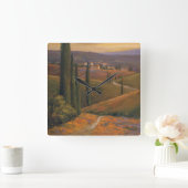 午後の歩行I スクエア壁時計 (ホーム)