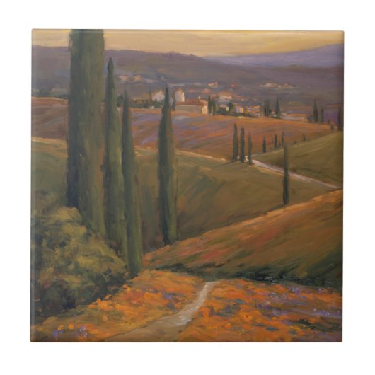 午後の歩行I タイル (正面)